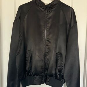 Vintage Black Satin Jacket Mens XXL World Series of Poker Las Vegas